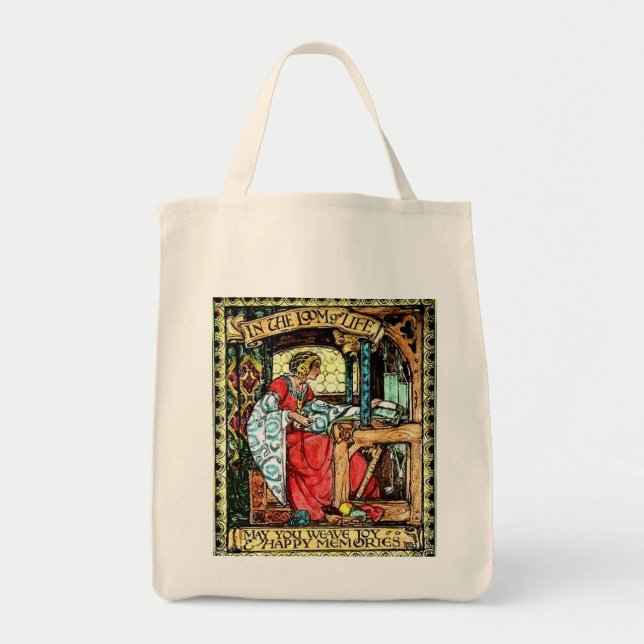 Weaving Woman Tote Bag (Front)