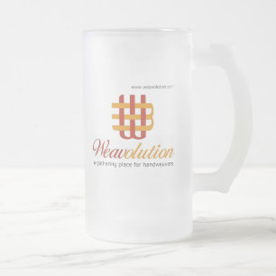 Weavolution Frosted Glass Beer Mug