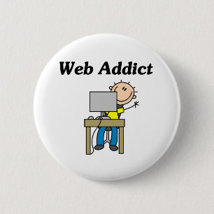 Web Addict 6 Cm Round Badge