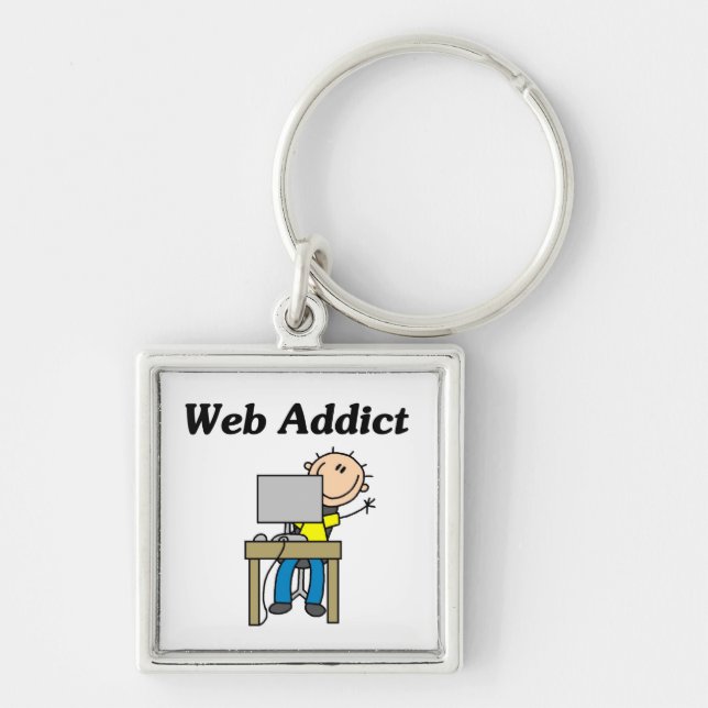 Web Addict Key Ring (Front)