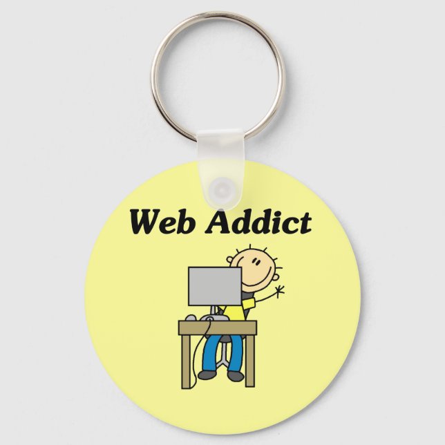 Web Addict Key Ring (Front)