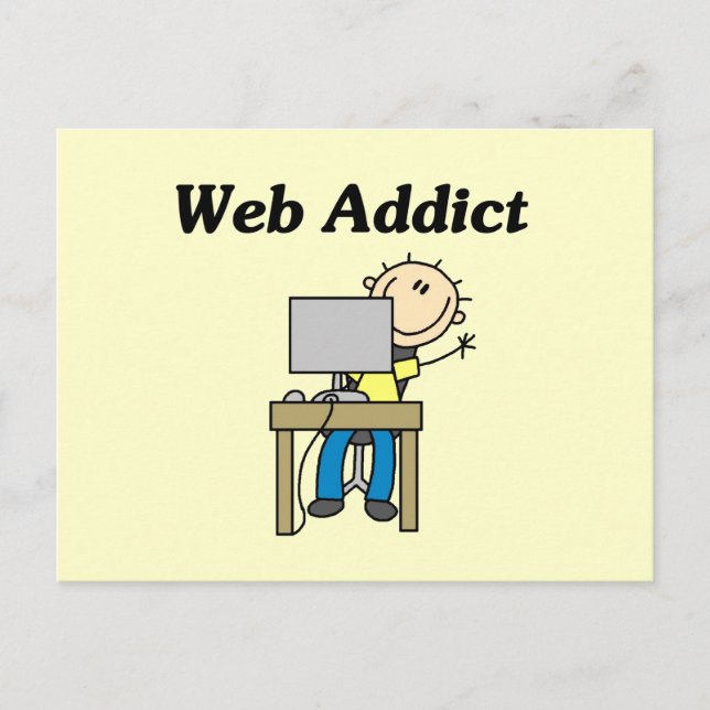Web Addict Postcard (Front)
