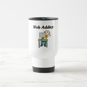Web Addict Tshirts and Gifts Travel Mug
