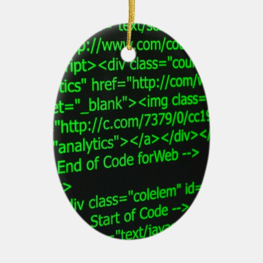  Code Christmas Ornament Zazzle.co.uk