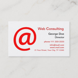 Web Consulting Business Card