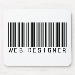 Web Designer Bar Code Mouse Mat