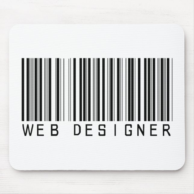Web Designer Bar Code Mouse Mat (Front)