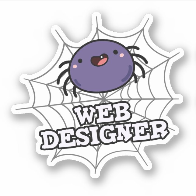 Web Designer Funny Spider Pun (Front)