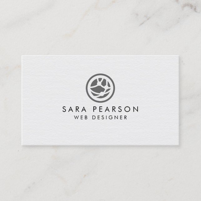 Web Designer Internet Developer Business Card (Front)