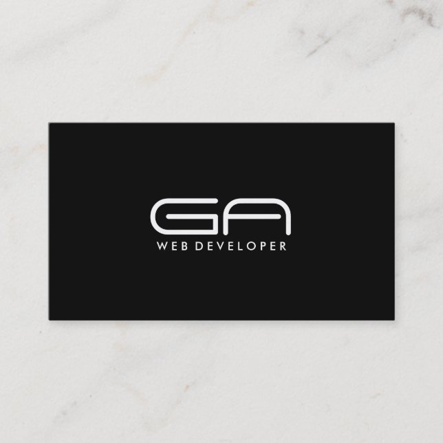 Web Developer - Business Cards (Front)