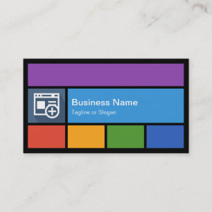 Web Developer - Colourful Tiles Creative Business Card