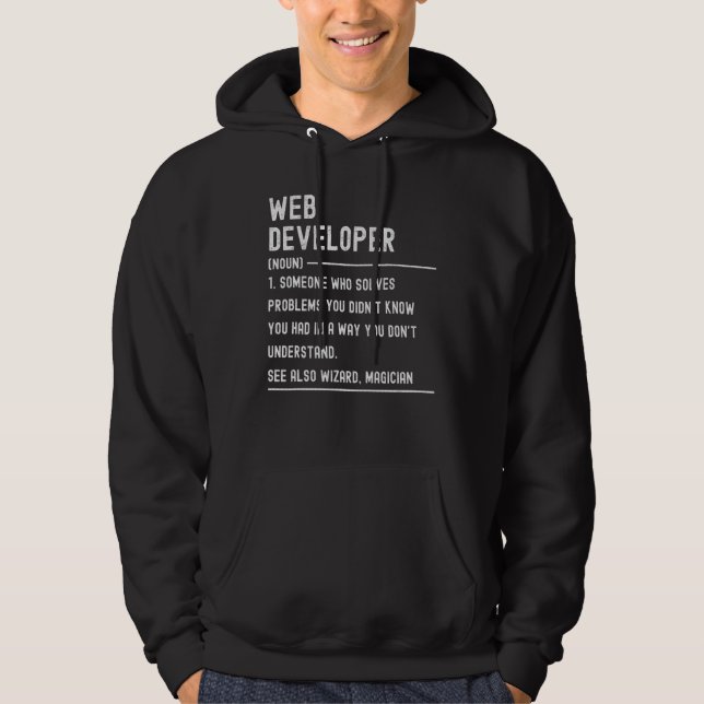 Web Developer Definition Shirts Funny Job Title (Front)