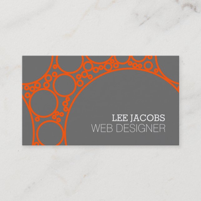 Web Developer Designer Computer Tech Programer Business Card (Front)