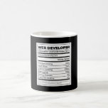 Web Developer Funny neutritunal Gift Coffee Mug<br><div class="desc">Funny programming gift for Web Developer geeks and nerds who love to code. Get this for binary coding enthusiasts who studied computer science,  developers,  software engineers and debugging fans.</div>
