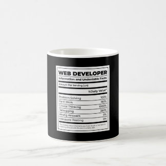 Web Developer Funny neutritunal Gift Coffee Mug