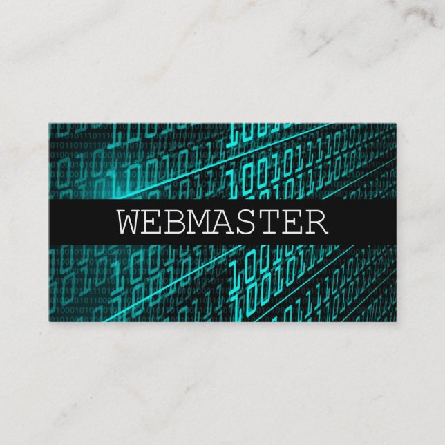 Web Developer Master Designer Computer Tech Business Card (Front)