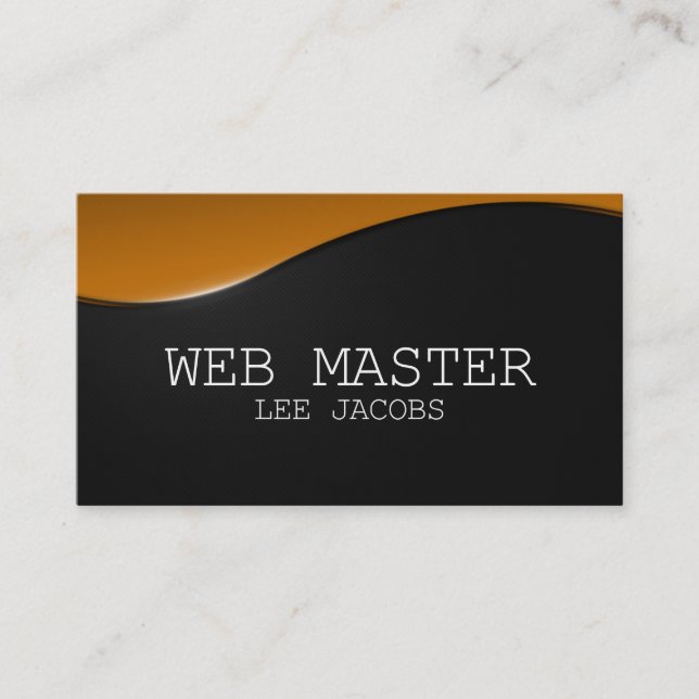 Web Developer Master Designer Computer Tech Business Card (Front)