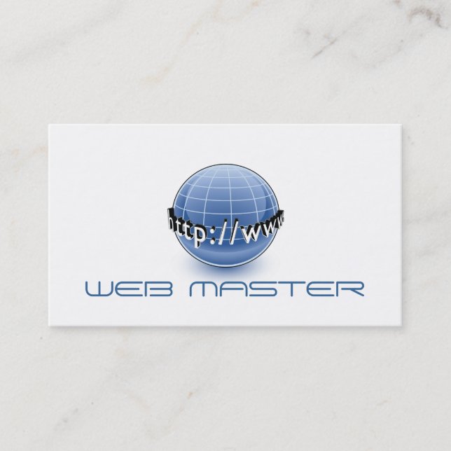 Web Developer Master Designer Computer Tech Business Card (Front)