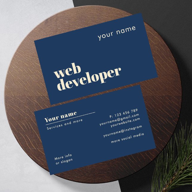 Web developer modern Business Card (Creator Uploaded)