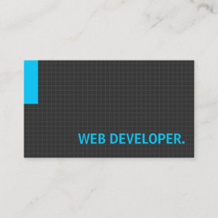Web Developer- Multiple Purpose Blue Business Card