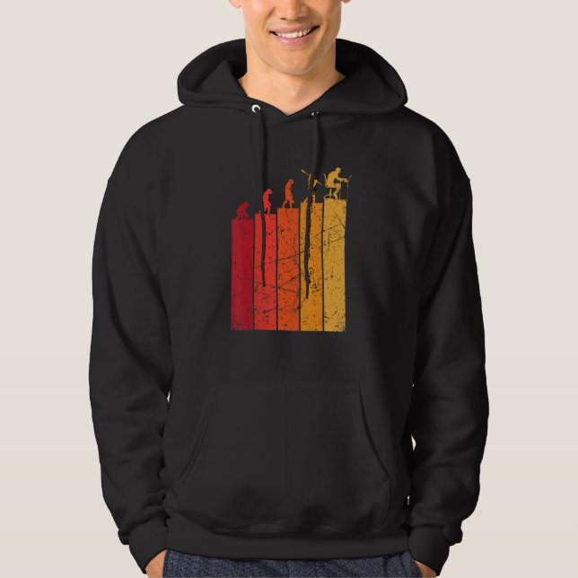 Web Developer Programmer Student Coder Man Evoluti Hoodie (Front)