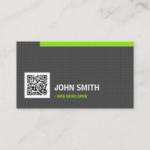 Web Developer- Simplicity Grid QR Code Business Card