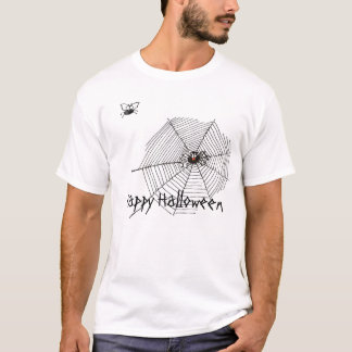 web, fly, Happy Halloween T-Shirt