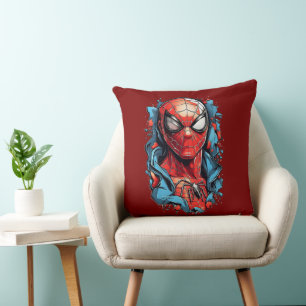 Web Hero Burst – Comic Style Cushion