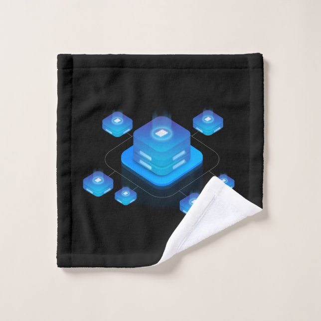 Web Hosting Design Bath Towel Set (Wash Cloth)