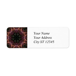 Web of Colour Kaleidoscope Address Label