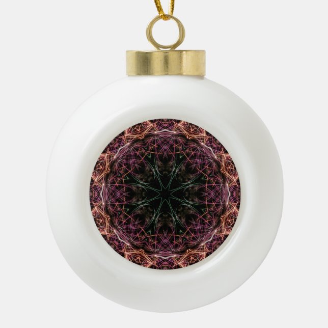 Web of Colour Kaleidoscope Ornament (Front)