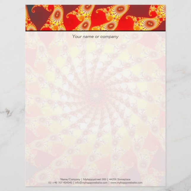 Web Of Fire Letterhead Design (Front)