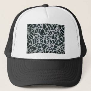 Web of Mystery: Delicate Trap - White Spider Web Trucker Hat