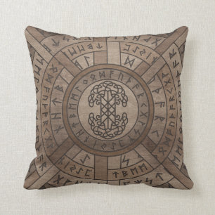 Web of Wyrd The Matrix of Fate and Tree of life Cushion