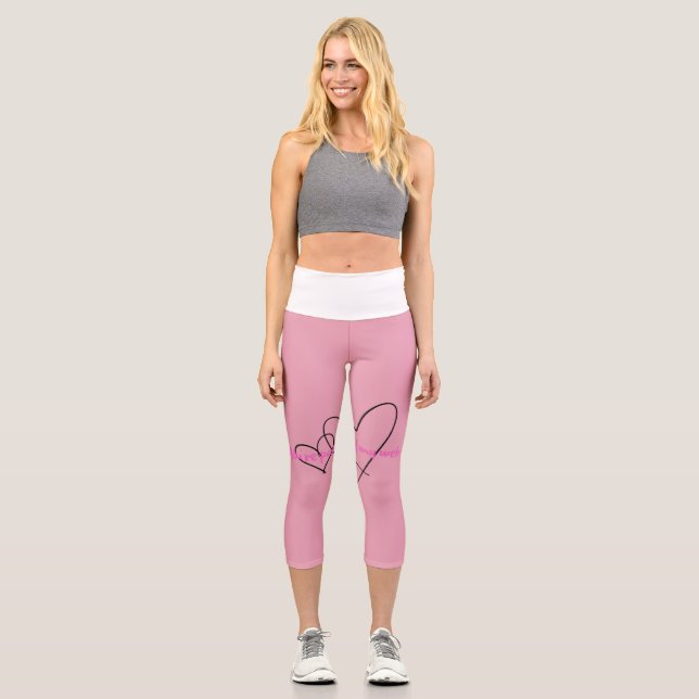 Web Within – Art of Hidden Strength Capri Leggings (Front)