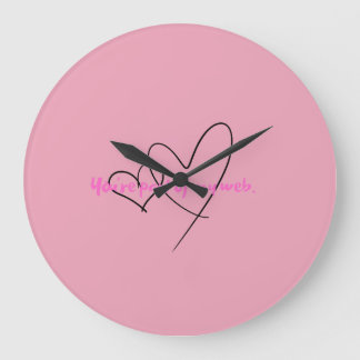 Web Within – Art of Hidden Strength Large Clock