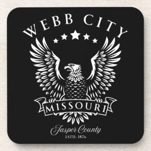 Webb City Jasper County Missouri Vintage Eagle Coaster