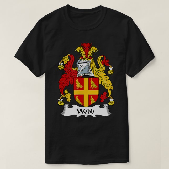 Webb Coat of Arms  Family Crest  T-Shirt (Design Front)