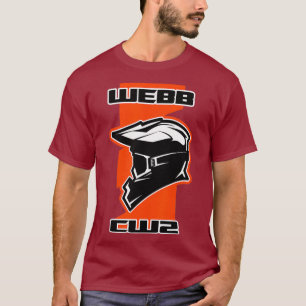 Webb Dirt Bike Racing Orange T-Shirt