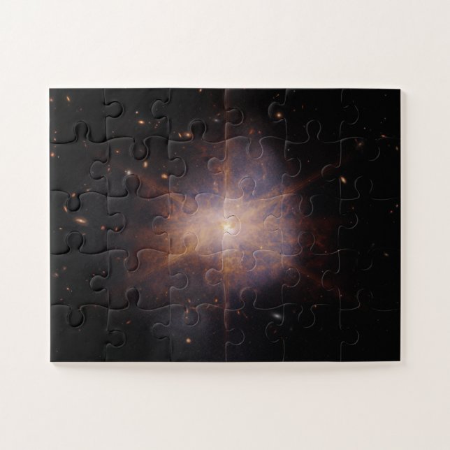 WEBB SPACE Image Arp 220 Galaxies Interaction Jigsaw Puzzle (Horizontal)