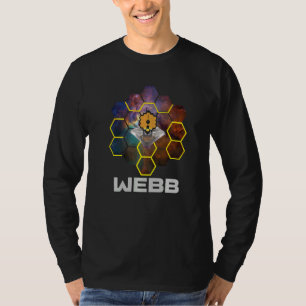 WEBB Space Telescope in Nebula with hidden WEBB te T-Shirt