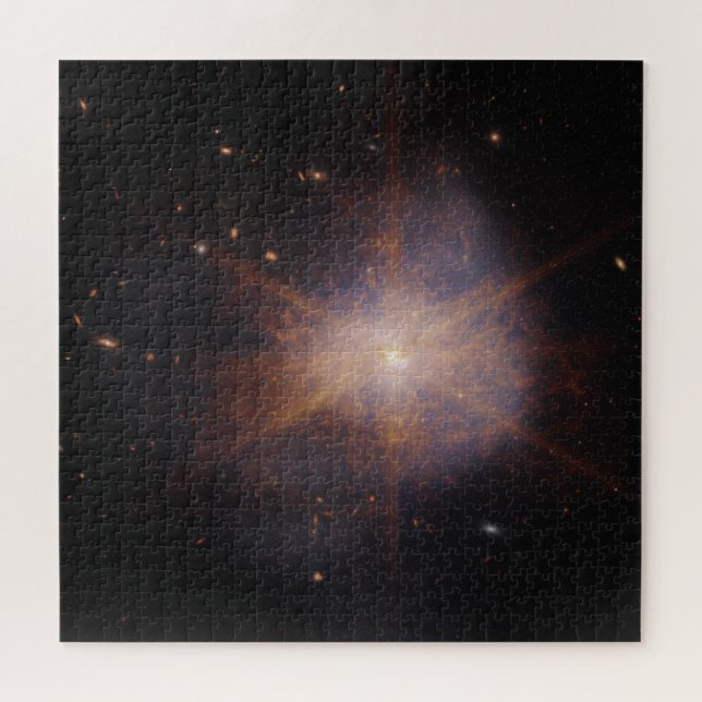 WEBB SPACE TELESCOPE Interacting Galaxies Arp 220 Jigsaw Puzzle (Horizontal)