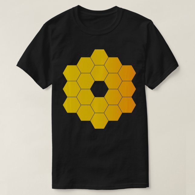 Webb Space Telescope Mirror Design Science Univers T-Shirt (Design Front)