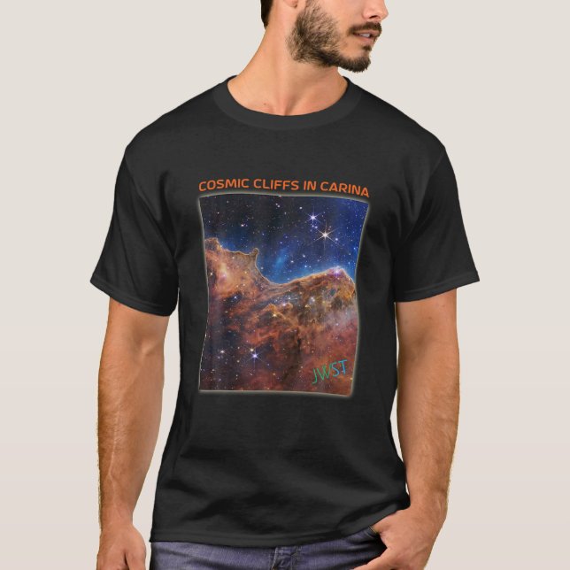 Webb Space Telescope New Image Cosmic Cliffs JWST  T-Shirt (Front)