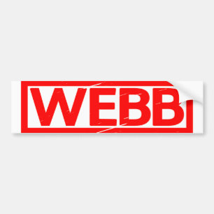 Webb Stamp Bumper Sticker