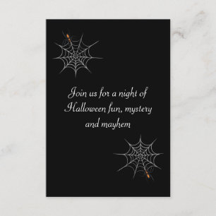 "Webbed Desire" Halloween Party Invitation