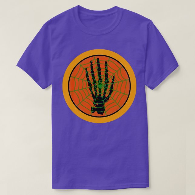 Webbed Skeleton Hand T-Shirt (Design Front)