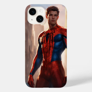 Webbed Vigilance: Stanley Artgerm Lau-Inspired Spi Case-Mate iPhone 14 Case