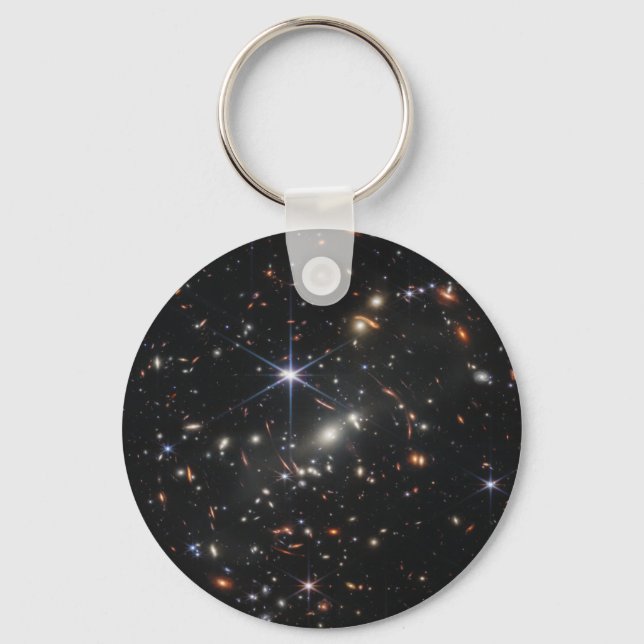 Webb's First Deep Field James Webb Telescope Key Ring (Front)