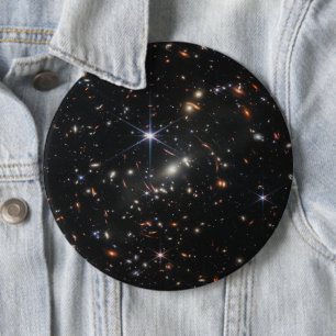 Webb's First Deep Field View of the Universe  6 Cm Round Badge